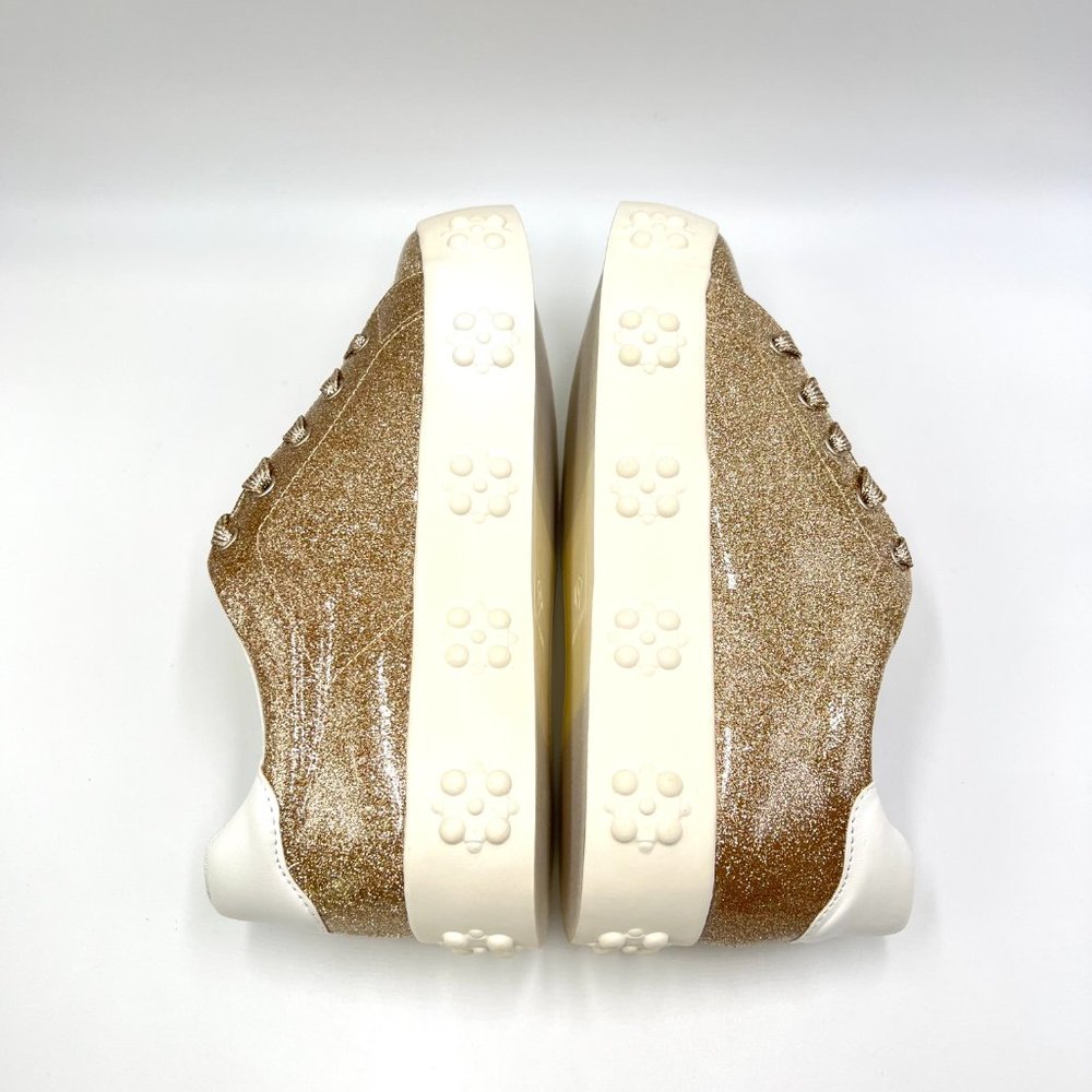Katy Perry Womens Size‎ 7.5 The Florral Champagne Sparkly Sneakers Shoes 7.5M - Picture 8 of 13
